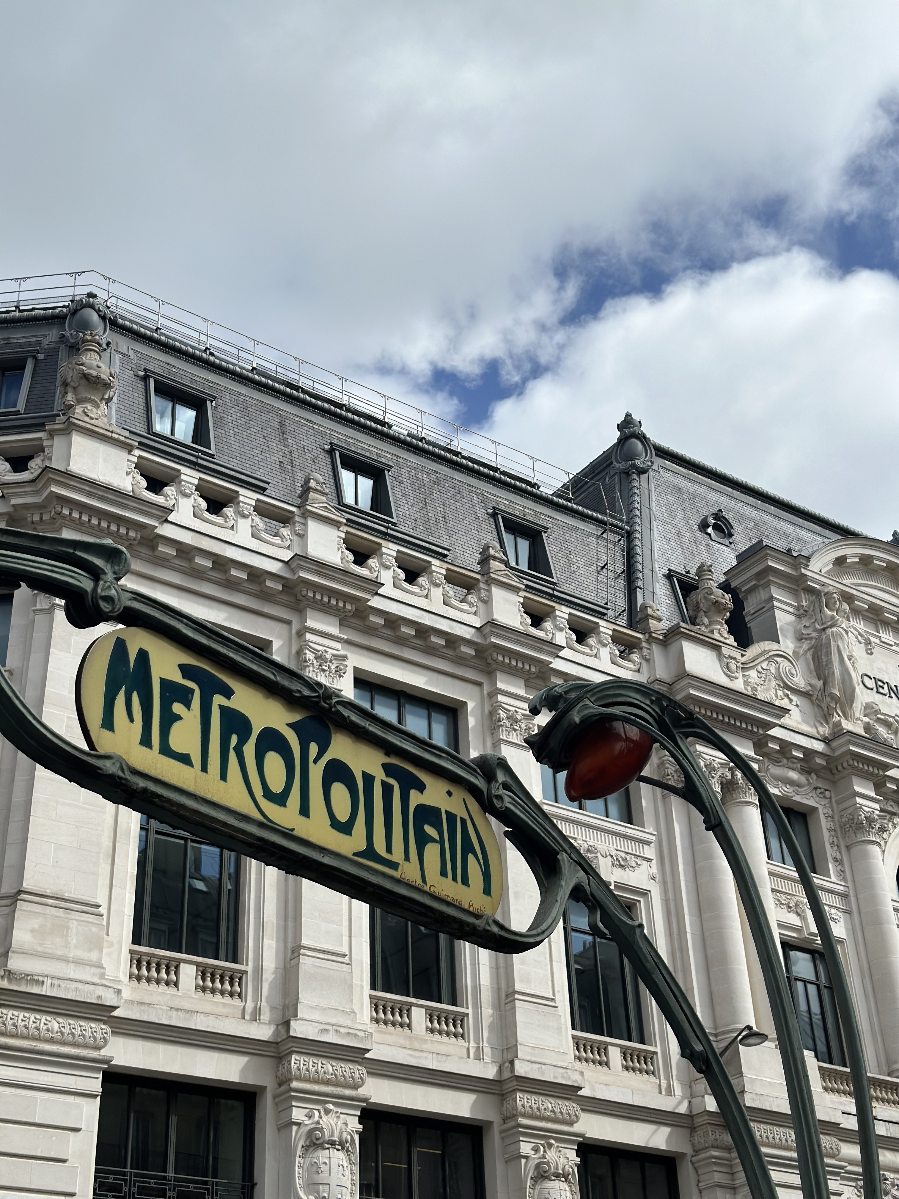 Art Nouveau style Paris Métro entrance by Hector Guimard