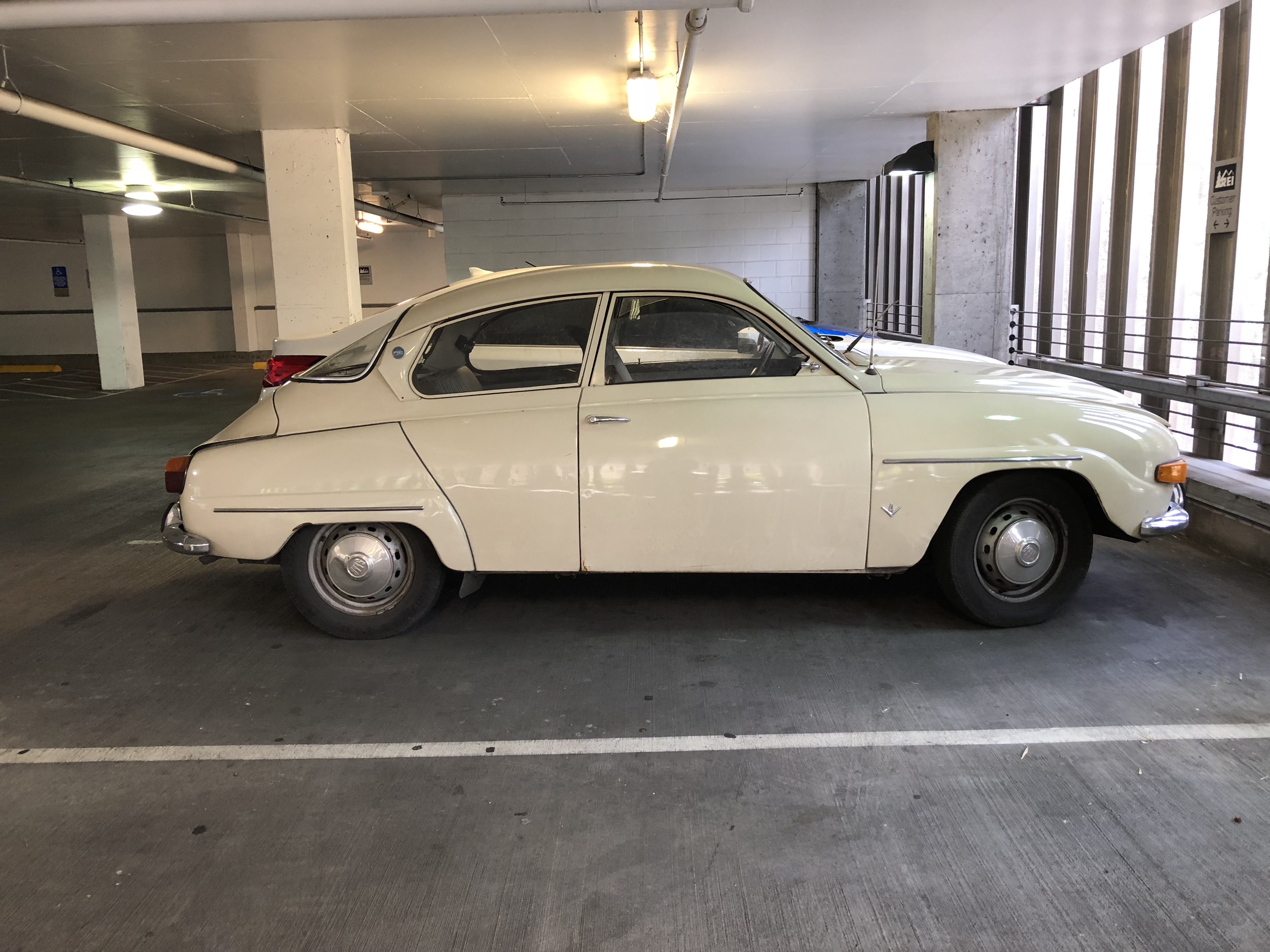 Saab 96 Car in Garage