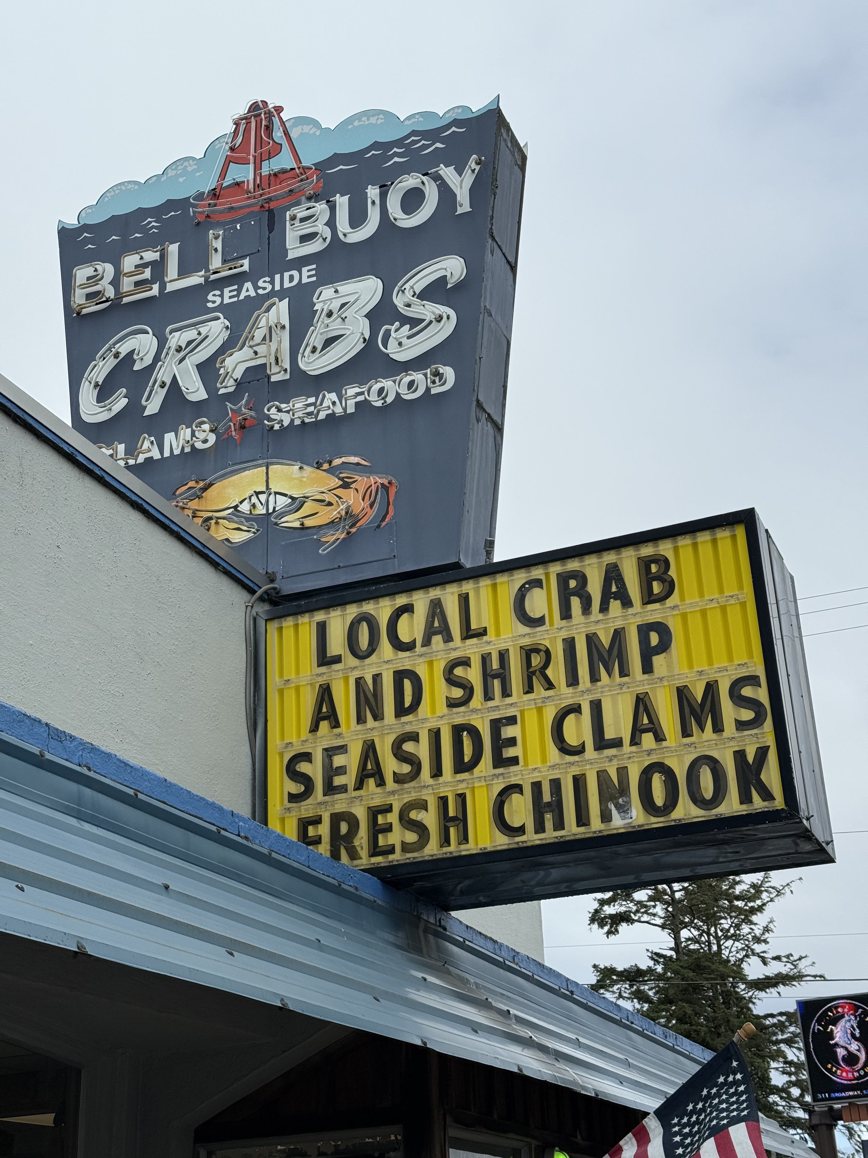 Bell Buoy Seafood restaurant in Seaside, Oregon